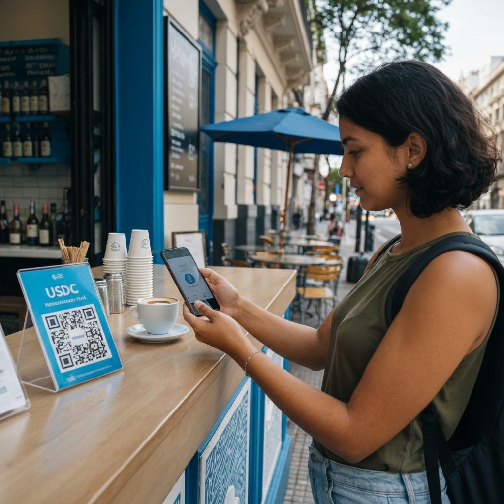 Extranjeros pueden pagar en Argentina con USDC/USDT